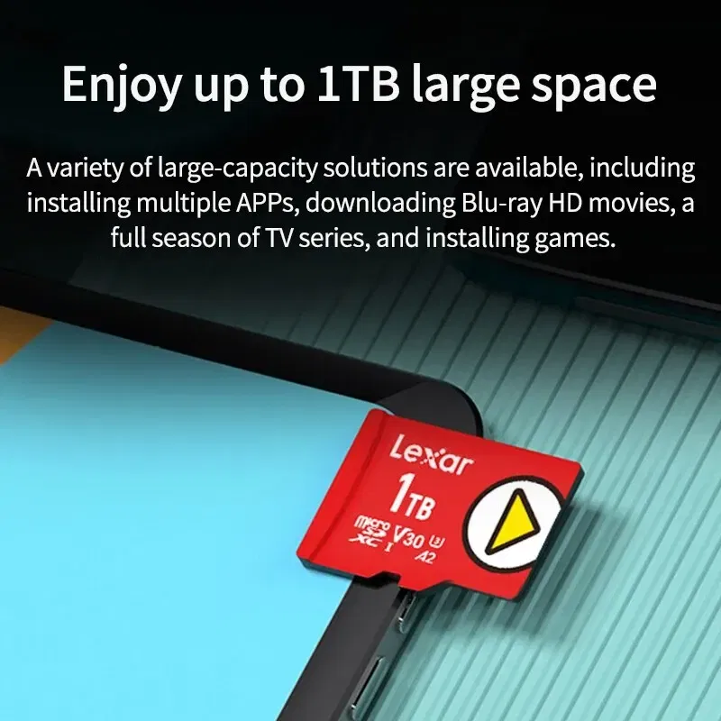 Capacity: 512GB - Lexar Newest Carte SD Nintendo Switch Game Special Purpose Storage Cards 1TB 512GB 256GB 128GB UHS-I V30 A2 SDXC Micro SD Card