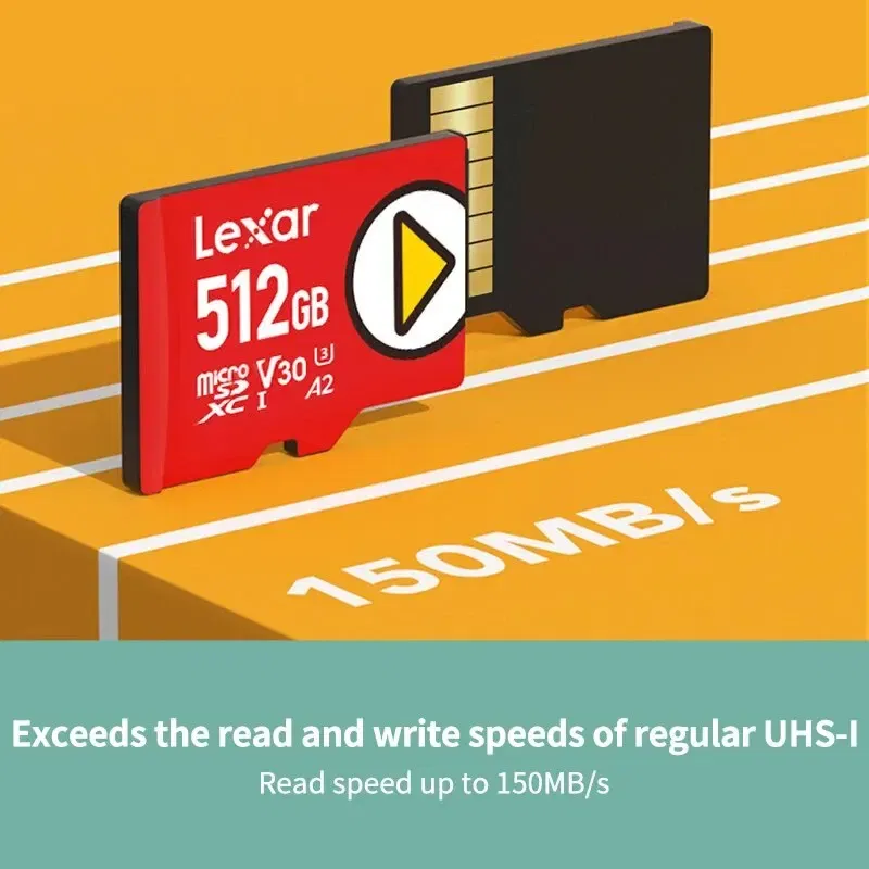Capacity: 512GB - Lexar Newest Carte SD Nintendo Switch Game Special Purpose Storage Cards 1TB 512GB 256GB 128GB UHS-I V30 A2 SDXC Micro SD Card