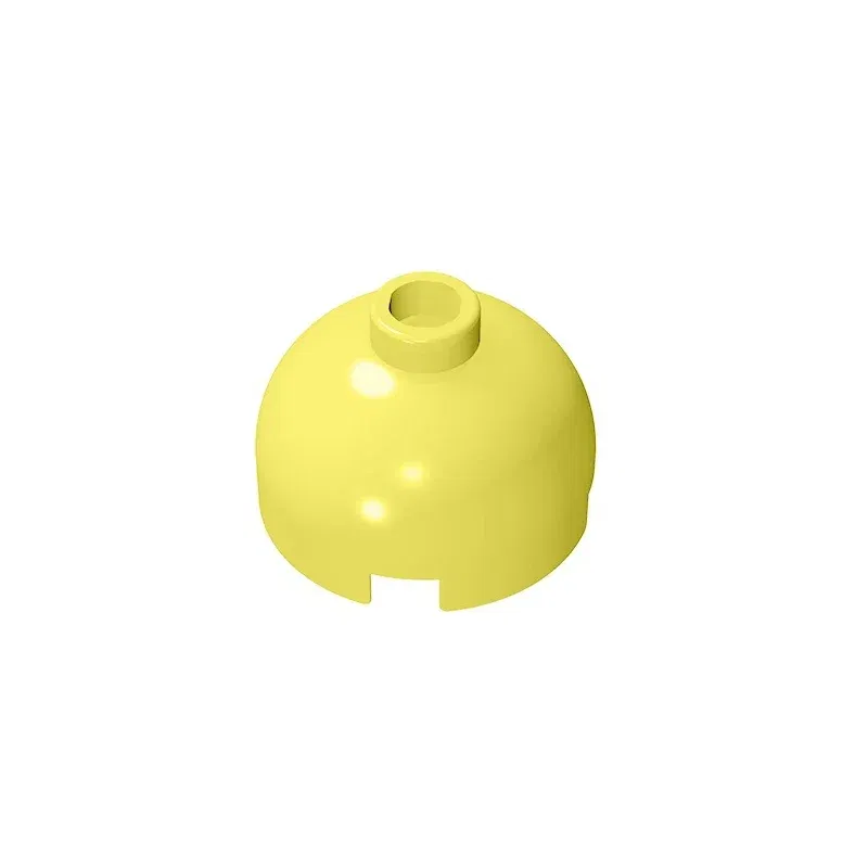 Color: Apricot - Gobricks GDS-742 Circles/Angles Brick2x2 Round brick compatible with lego 18841 30367 DIY Educational Building Blocks