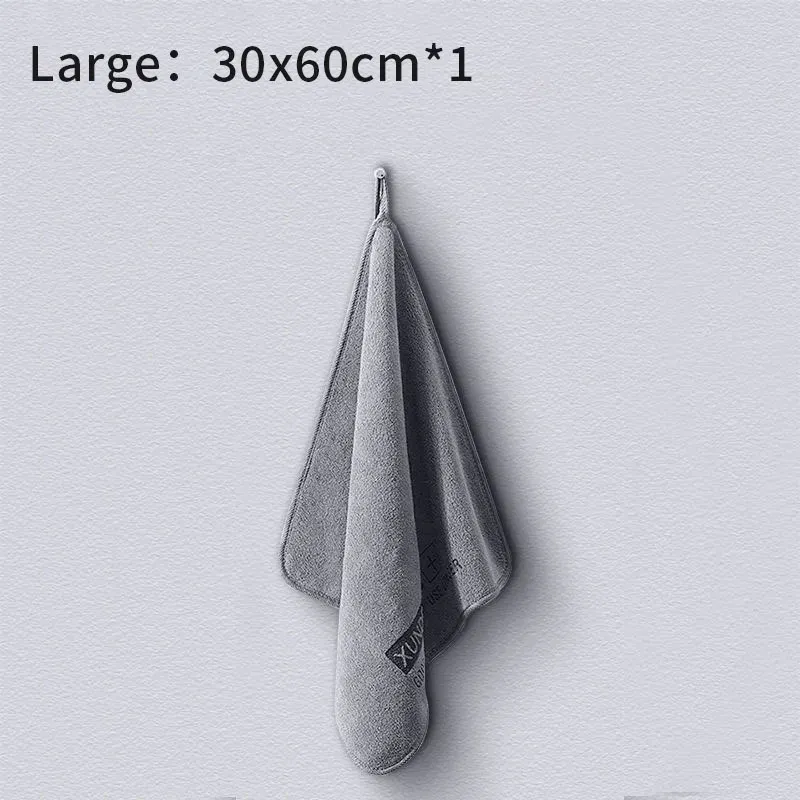 Color: Brown - High-end Microfiber Auto Wash Towel Car Cleaning Drying Cloth Hemming Car Care Cloth Detailing Car Wash Towel
