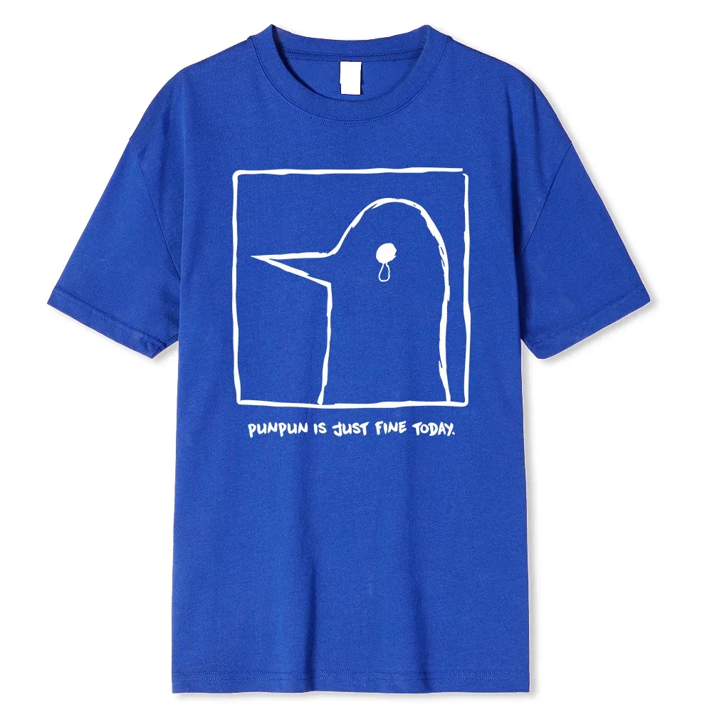 Color: GRAY, Size: XXXL - Oyasumi PunPun Modal Print T-Shirts Funny Anime Streetwear Camisetas Men Women Short-sleev Fashion Harajuku Cartoon Tee Shirt