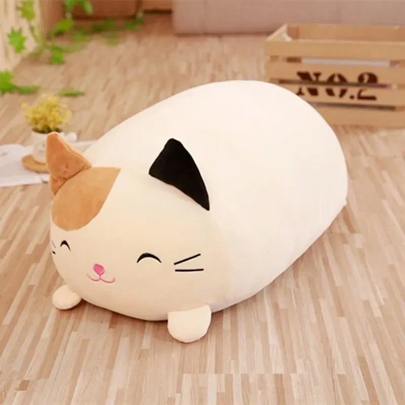 Height: 0-10cm, Color: Green - Hot Sale Soft Animal Pillow 28/60cm Cute Cat Pig Dog Frog Plush Toy Stuffed Lovely Kids Birthyday Gift