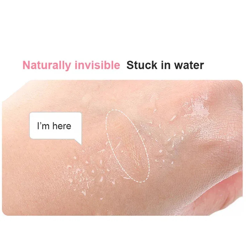 Color: Rose Red - Natural Eye-Lift Mesh-Lace Transparent Invisible Self-adhesive Eyelid Tapes Stickers Women Invisible Double-fold Eyelid Stickers