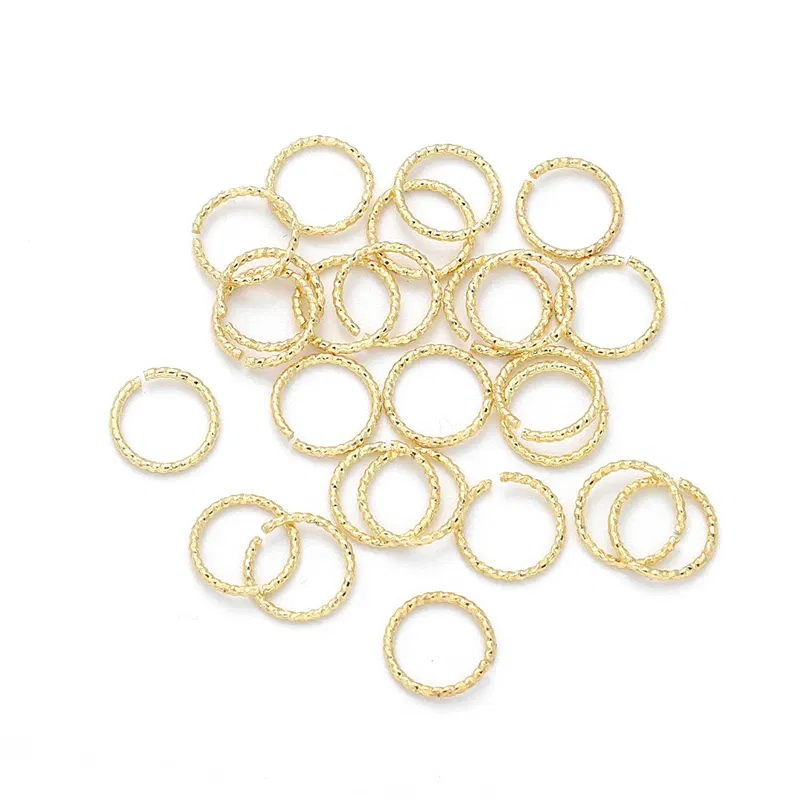 Color: Gold - 20Pcs 4/6/8/10mm Silver/14K Gold Plated Brass Jump Rings Open Loops for Earring Bracelet Necklace DIY Jewelry Making Findings
