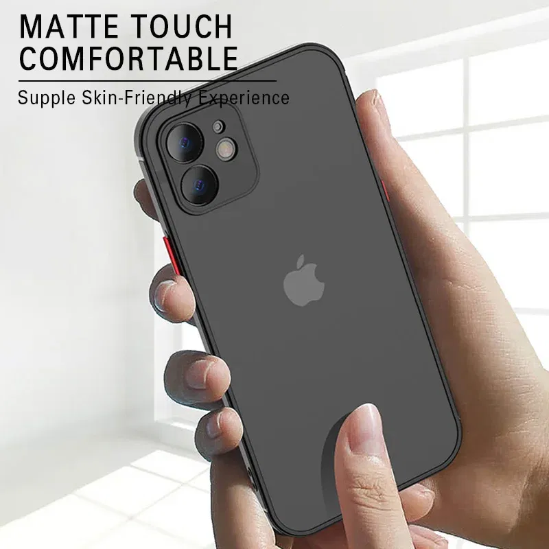 Material: Vinyl, Color: Sky blue - Matte Phone Case for IPhone 13 12 11 14 Pro Max Mini Luxury Soft Silicone Shockproof Case for IPhone X XS Max XR 15 7 8 Plus SE
