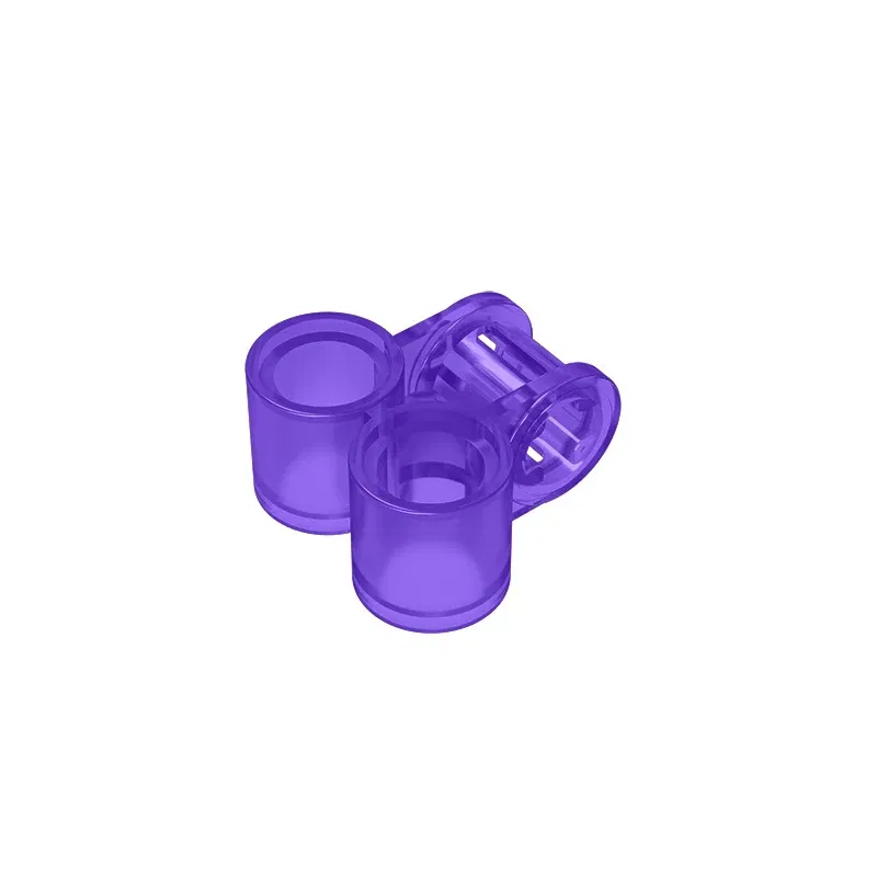 Color: light yellow - Gobricks GDS-927 Technical, Axle and Pin Connector Perpendicular Double compatible with lego 32291 pieces of children's toys