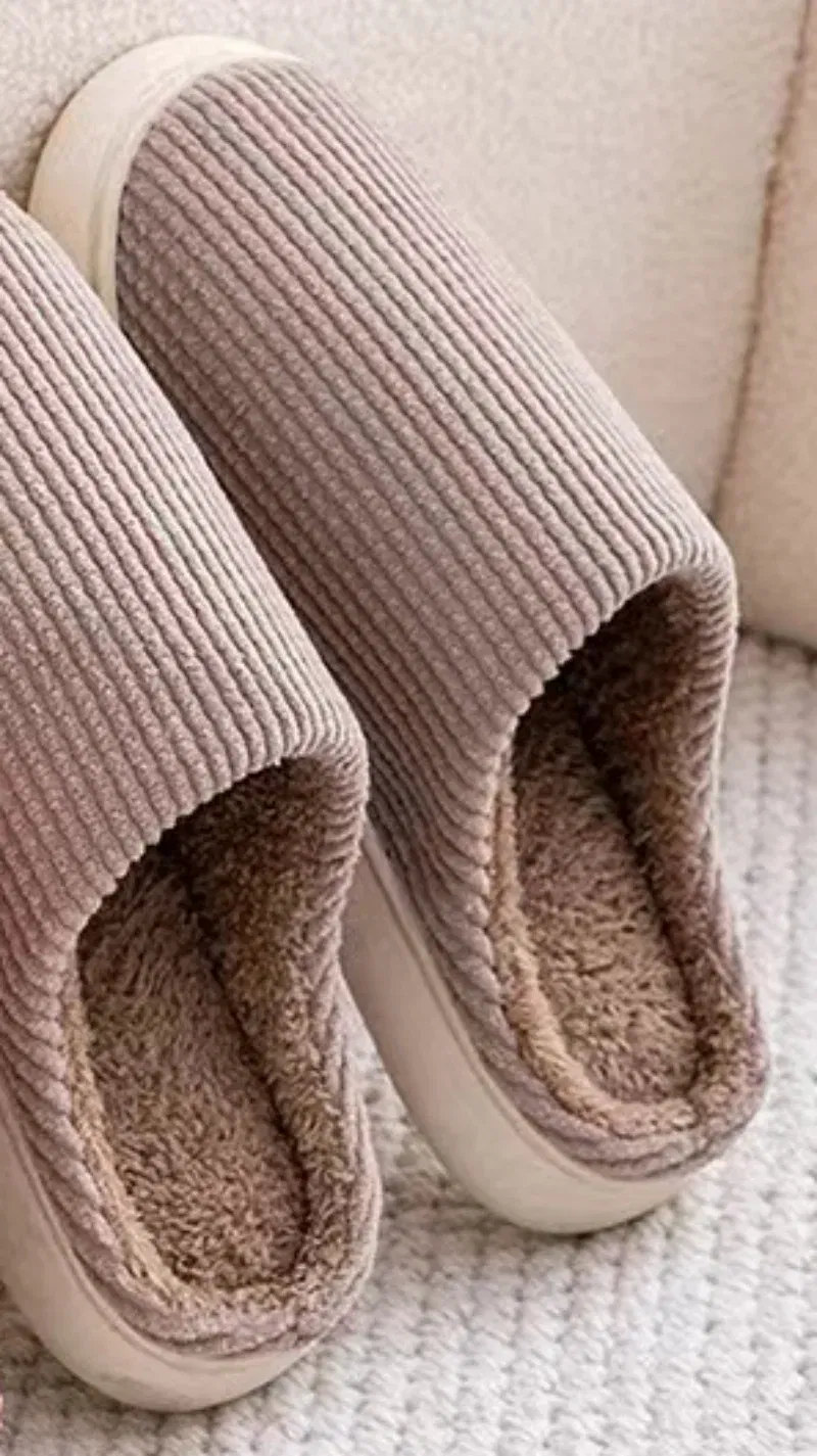 Color: GRAY, Shoe Size: 43 - Mens Memory Foam Slippers Slip on, Cozy Men's Bedroom Slippers Warm Soft Closed Toe Man Slippers