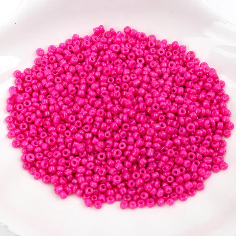 Color: Pink, Item Diameter: 3mm - 150-1000pcs 2/3/4mm Charm Czech Glass Seed Beads DIY Bracelet Necklace Beads For Jewelry Making DIY Earring Necklace