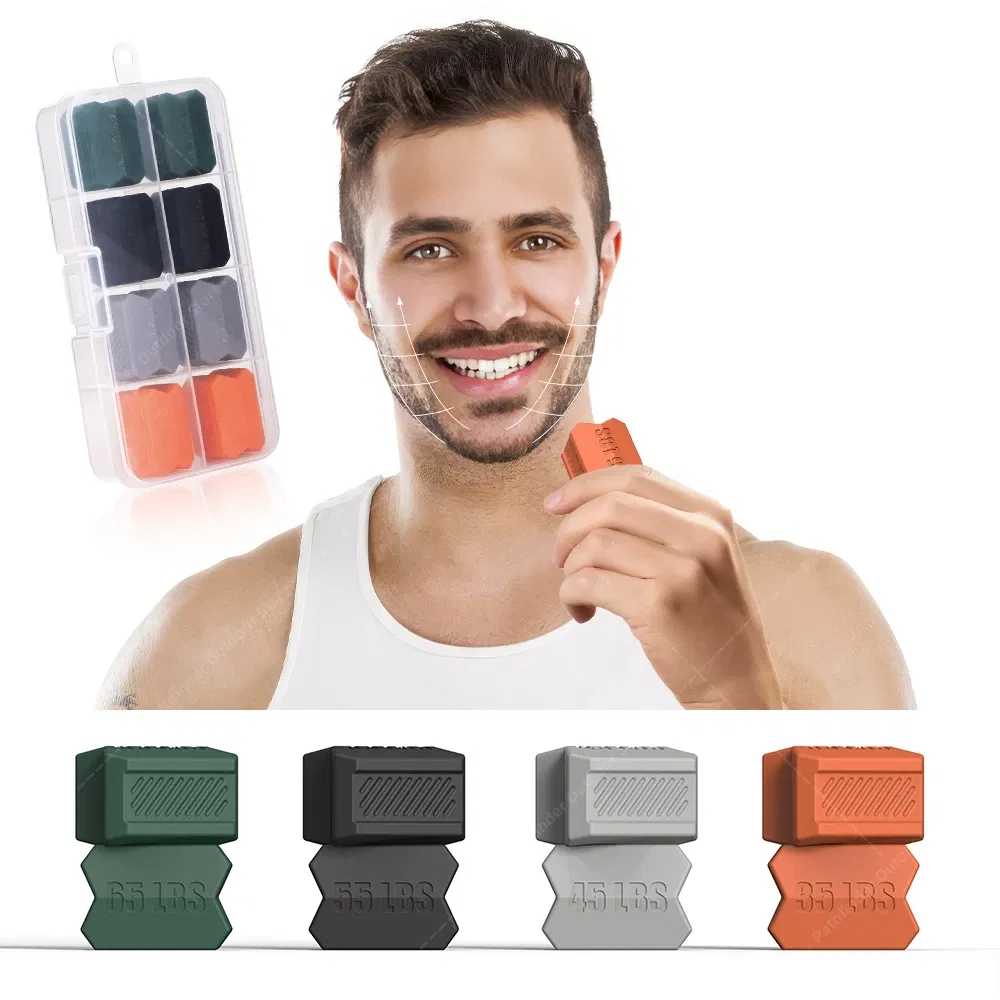 Color: Brown - JawLine Exerciser Ball Facial Jaw Muscle Toner Trainin Jawline Gum Exercises Face Chin Cheek Lifting double chin eliminator