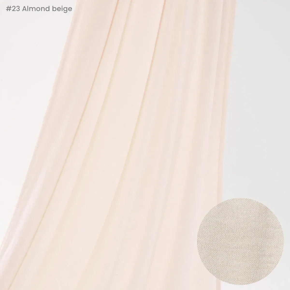 Color: Apricot - 29Colors Cheap Jersey Hijab Scarf Solid Muslim Long Scarves Turban Shawl Elastic Cotton Arab Headscarf Head Wraps Saudi Hijabs