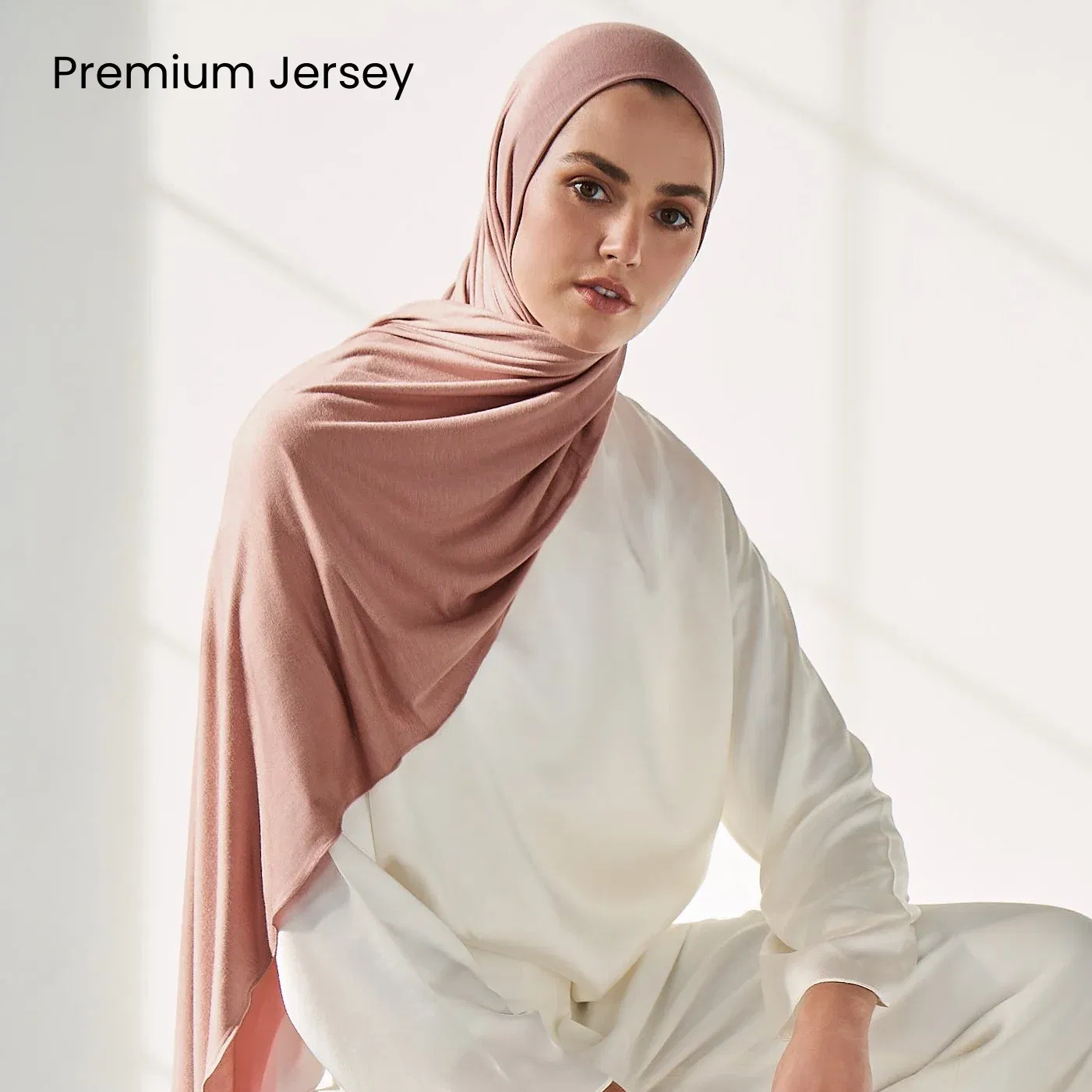 Color: Apricot - 29Colors Cheap Jersey Hijab Scarf Solid Muslim Long Scarves Turban Shawl Elastic Cotton Arab Headscarf Head Wraps Saudi Hijabs