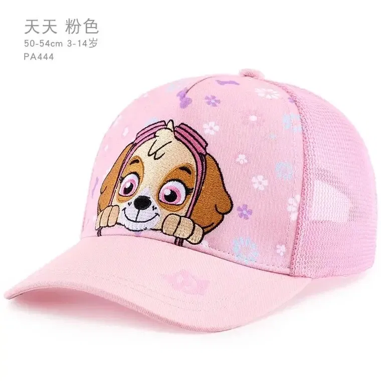 Color: Red - Genuine Paw Patrol Cartoon Child Baseball Cap Hip Hop Mesh Sun Protection Sun Hat Boys Girls Caps Snap back Hats Sports Hat