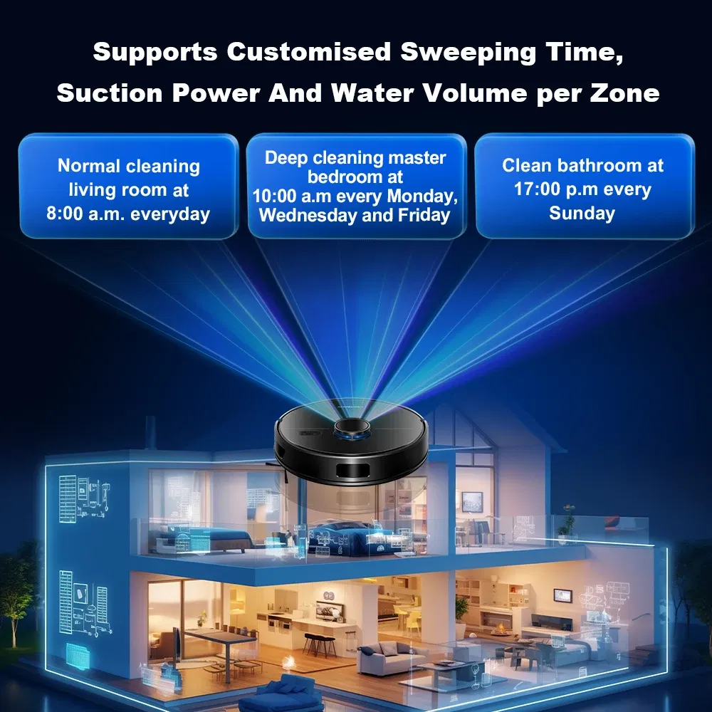 Color: WHITE, Ships From: CN - LDS Robot Vacuum Cleaner & Mop Liectroux M70 Pro,Wet Dry Cleaning,Self Empty,Multi-floor Map,6500Pa,Carpet Boost,Max.175Mins Run