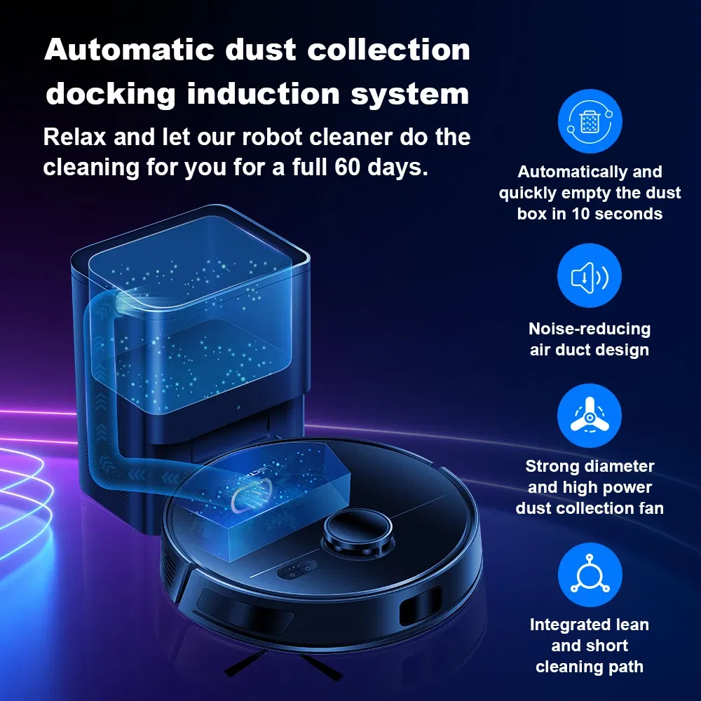 Color: WHITE, Ships From: CN - LDS Robot Vacuum Cleaner & Mop Liectroux M70 Pro,Wet Dry Cleaning,Self Empty,Multi-floor Map,6500Pa,Carpet Boost,Max.175Mins Run