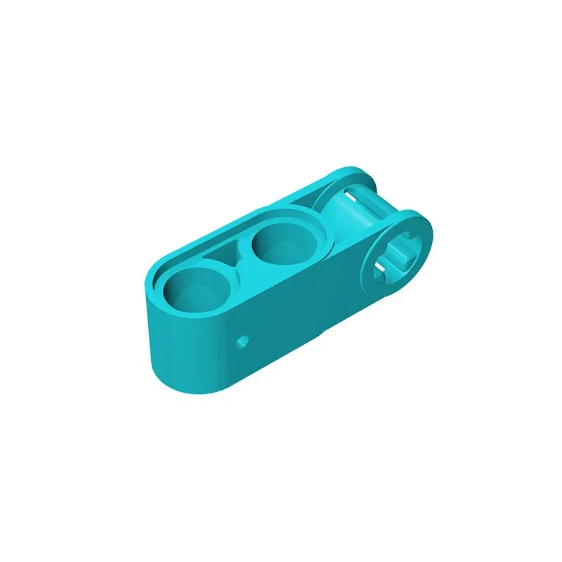 Color: light yellow - Gobricks GDS-936 Technical, Axle and Pin Connector Perpendicular 3L with 2 Pin Holes compatible with lego 42003 Assembles