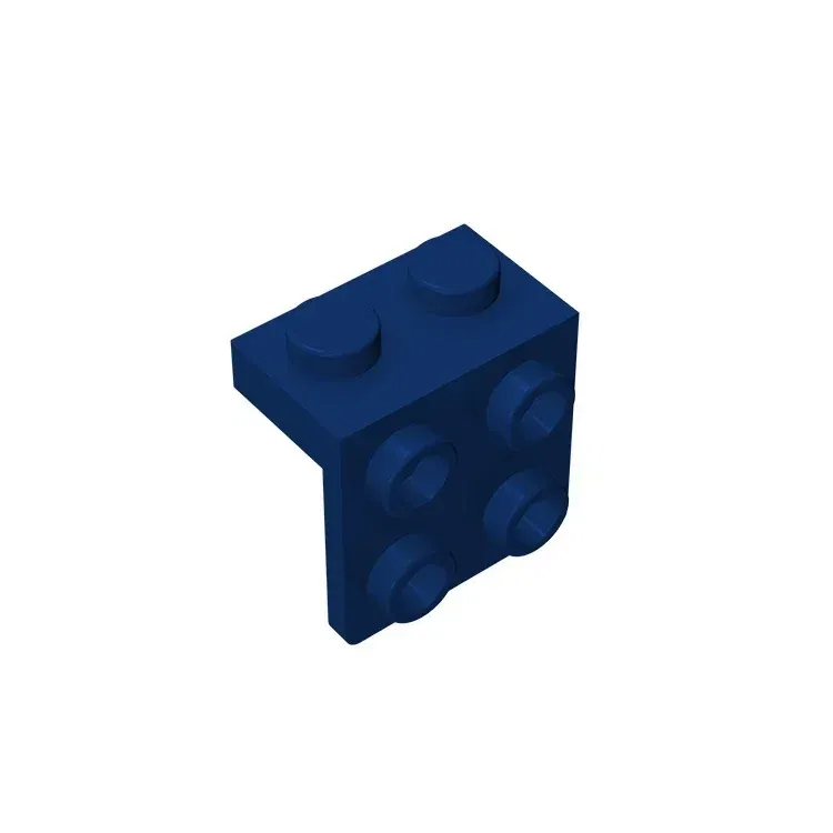 Color: Silver - Gobricks GDS-641 ANGLE PLATE 1X2 / 2X2 compatible with lego 44728 21712 92411 children's DIY Educational Building Blocks
