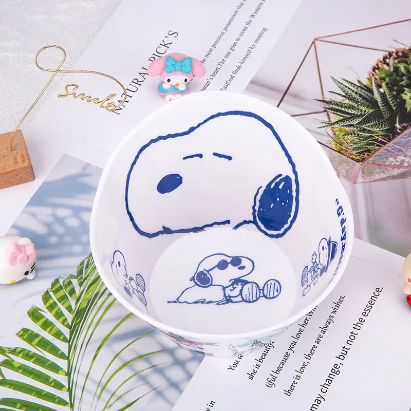 Color: Multicolor, Ships From: CHINA - New Sanrio Hello Kitty Bowl My Melody Cartoon Children's Tableware Cute Creative Anti-drop Anti-scald Soup Bowl Kid for Gifts
