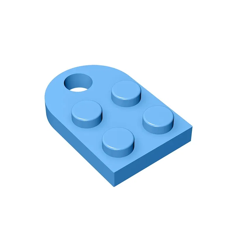 Color: DARK GRAY - Gobricks 1pcs Moc Bricks Plate Special Parts 3x2 with Hole Compatible with 3176 Assemble Building Block Kids Toys DIY Gift Adult