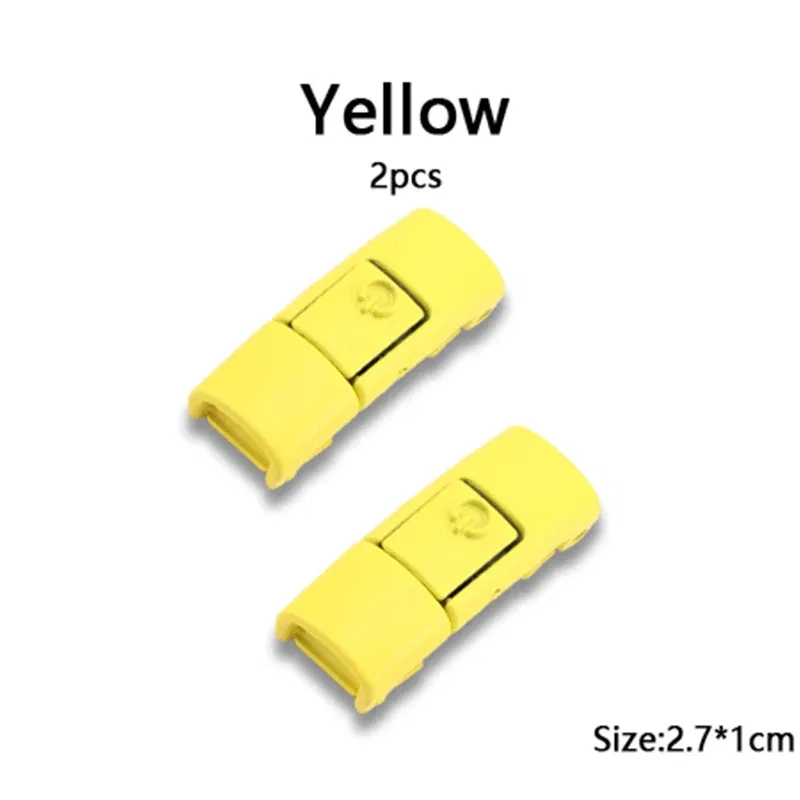 Color: Brown - Switches Colorful Metal Buckle No Tie Shoe Laces Press Lock Shoelaces Without Ties Elastic Flat Shoelace Sneaker Kids Adult