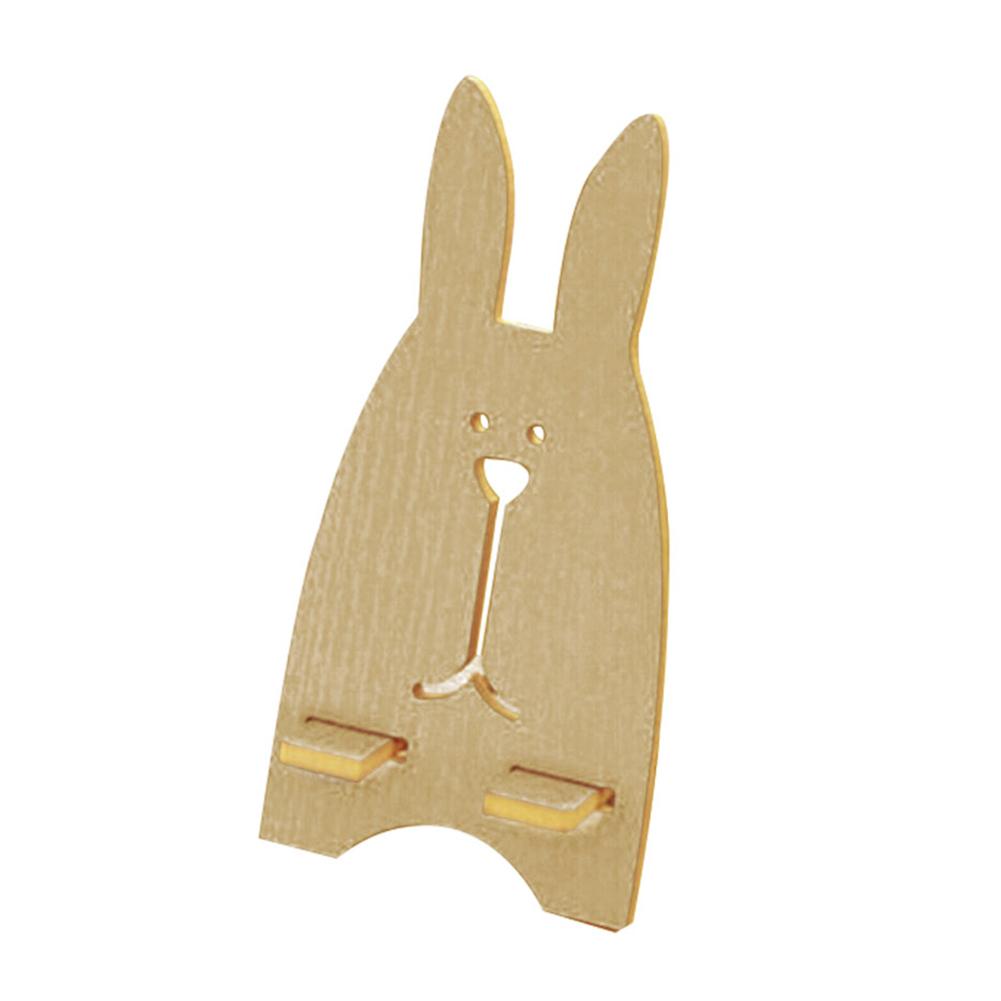 Color: black - Portable Wood Mobile Phone Cellphone Holder Desktop Mount Stand Bracket Rack Mobile Phone Accessories 2021