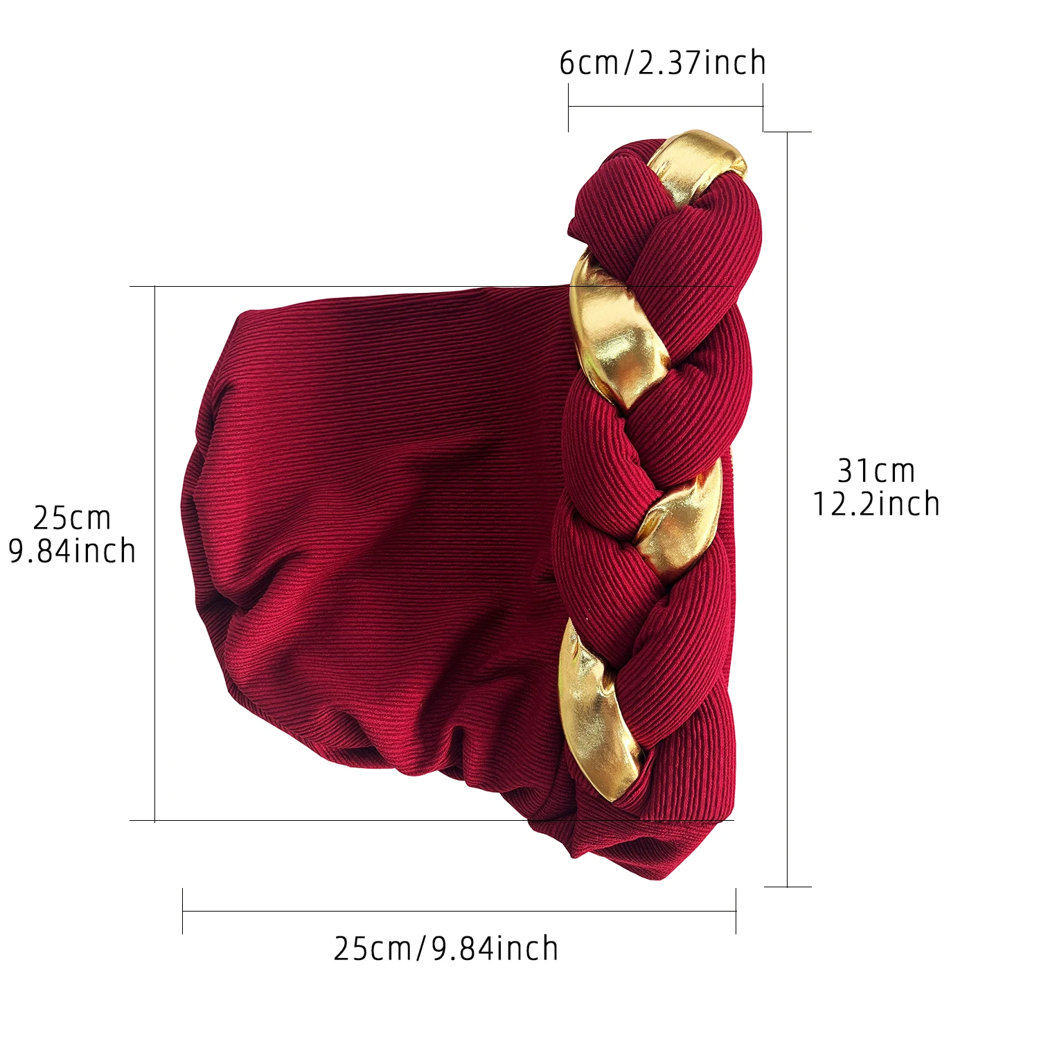 Color: Khaki Light, Ships From: CHINA - African Turban Cap Headdress Women's Pleated Hat Hair Accessories Arab Wrapped Muslim Hijab
