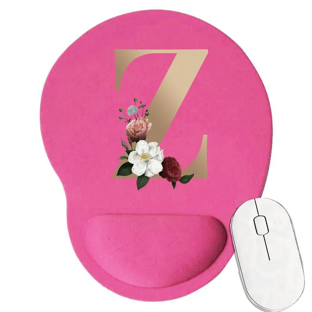 Color: Pink - Mouse Pad Gaming MousePad Premium Mousepad Speed and Control Desk Pad Pink Mouse Mat High-Grade Desk Mat Gold Letter Series
