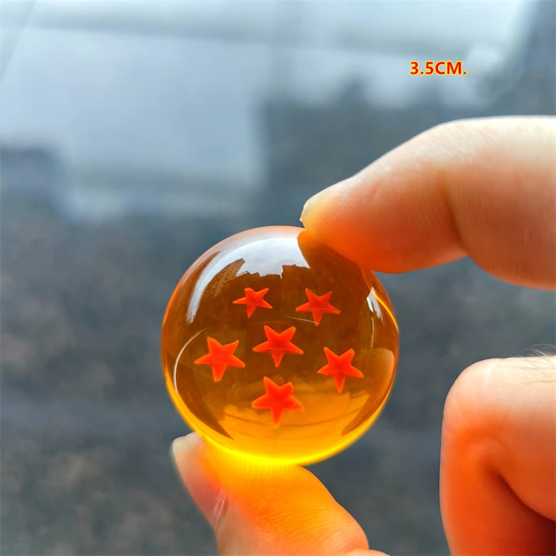 7Pcs/Set Dragon Ball Z 7 Stars Orange Crystal Ball Anime Figure Toys Anime Collection Model Dolls Home Room Decor Birthday Gifts