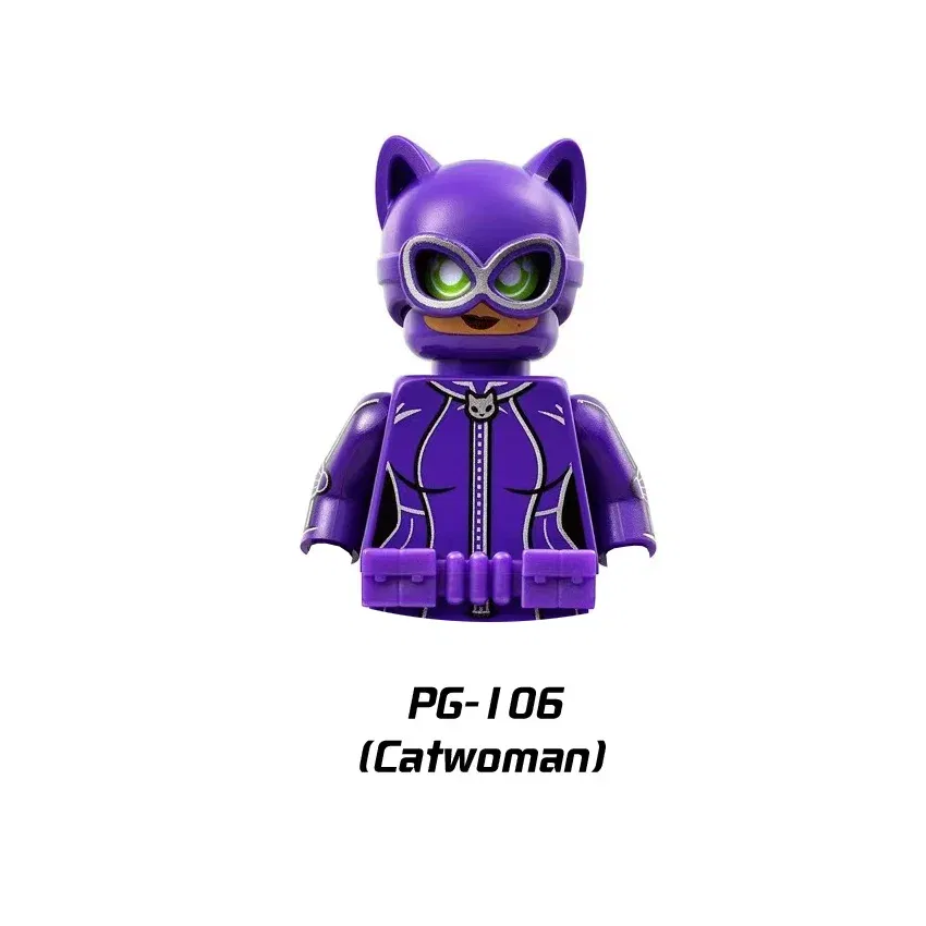 Color: Trans-bright Green - Marvel Blocks Brick Hero Batman Joker Superman Catwoman Mini Figure Building blocks Hot Toy Children's party gift