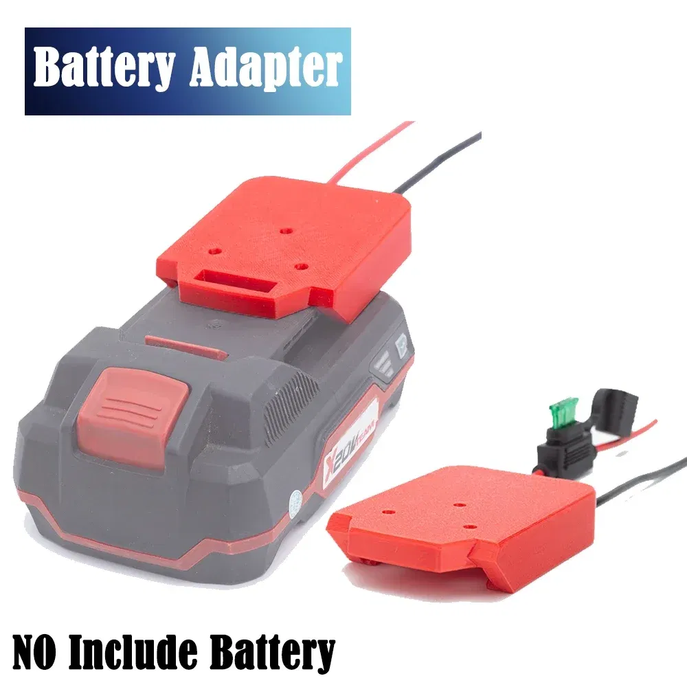Color: Gold - Power wheel Battery DIY Adapter for Parkside Lidl X20V Team Lithium Adapter 14 AWG Wires(With fuse and without fuse?‰
