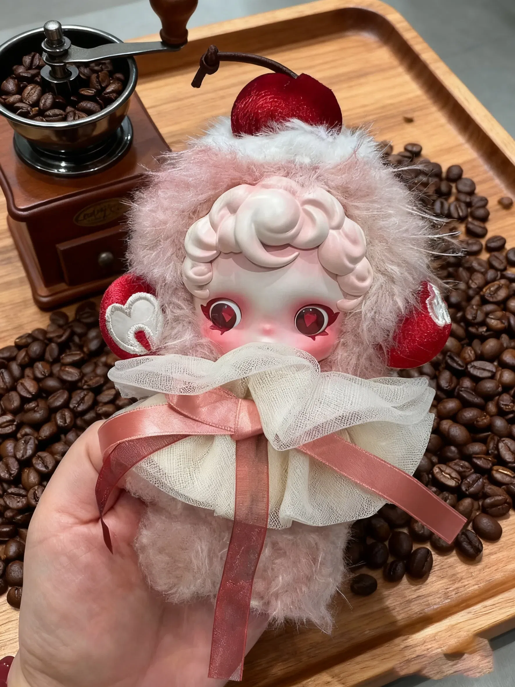 Color: Red - POP MART SKULLPANDA YOU FOUND ME Plush Keychain Blind Box Cute Collectible Doll Pendant for Bags Surprise Gift for Fans?‹