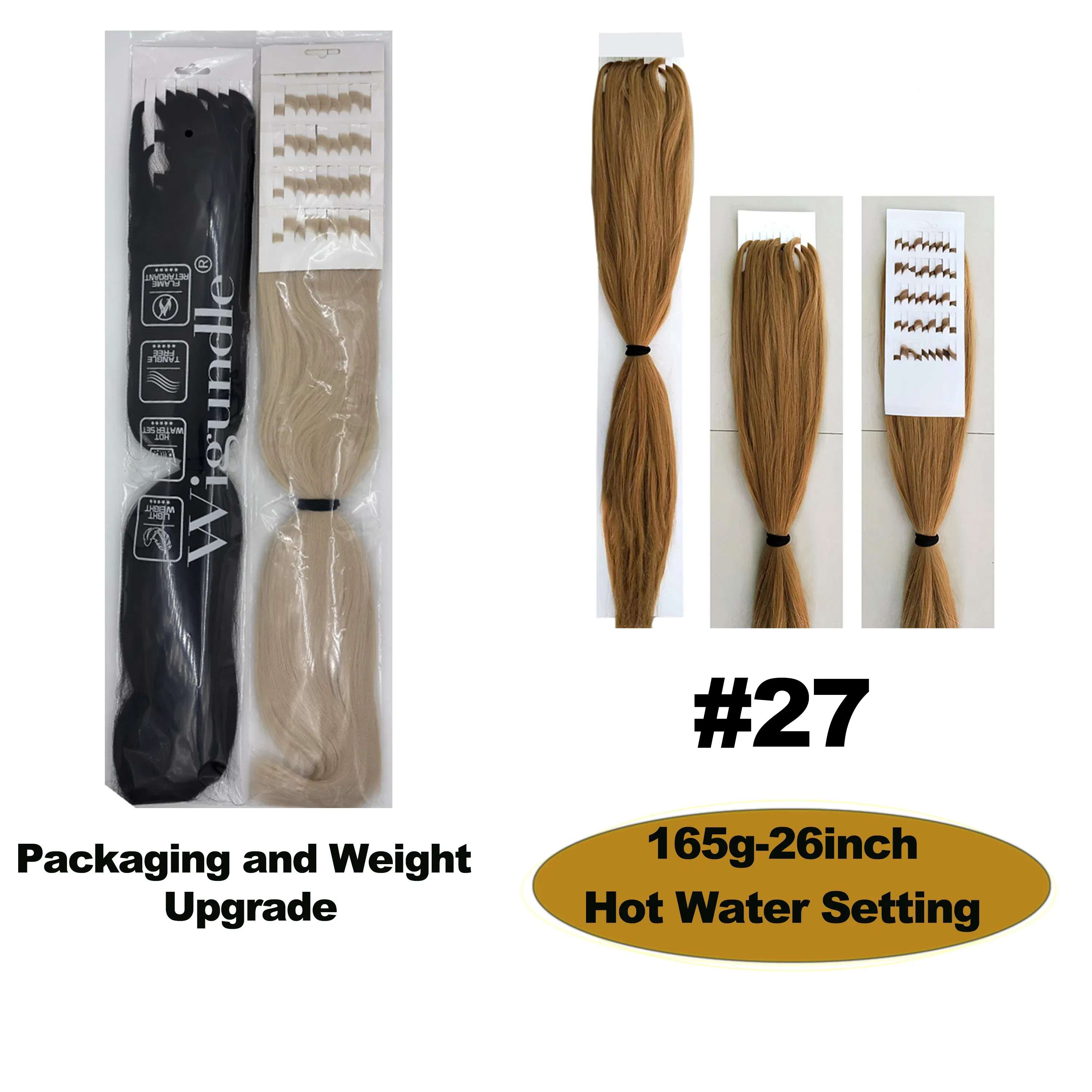 Color: #99, Stretched Length: 26inches, Bulk Buy: 1Pcs/Lot - Kanekalon 26inch Hot Water Set Pre Stretched Jumbo Braiding Hair Box Twist Braids Synthetic Hair Extensions For Women Soft Yaki