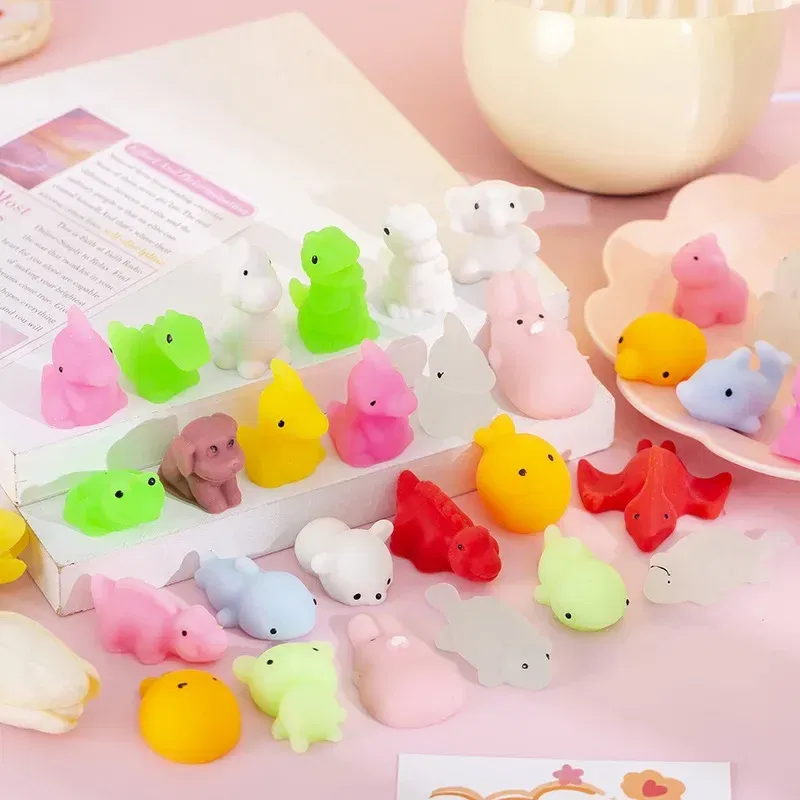 10Pc Kawaii Mochi Squishies Animal Squishy Toys Antistress Ball Squeeze for Kids Birthday Party Favors Pinata Fillers Goodie Bag