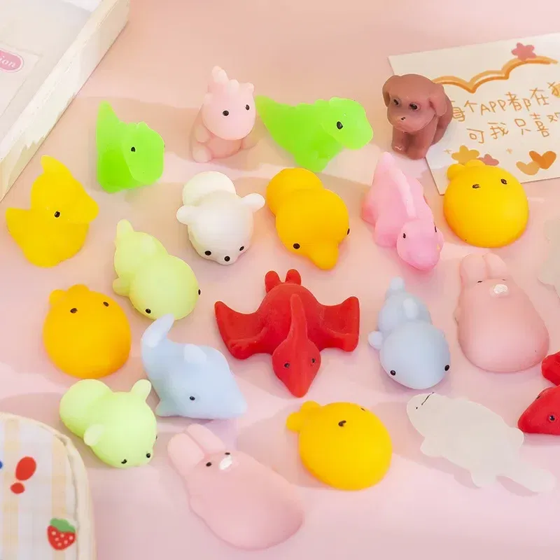 10Pc Kawaii Mochi Squishies Animal Squishy Toys Antistress Ball Squeeze for Kids Birthday Party Favors Pinata Fillers Goodie Bag