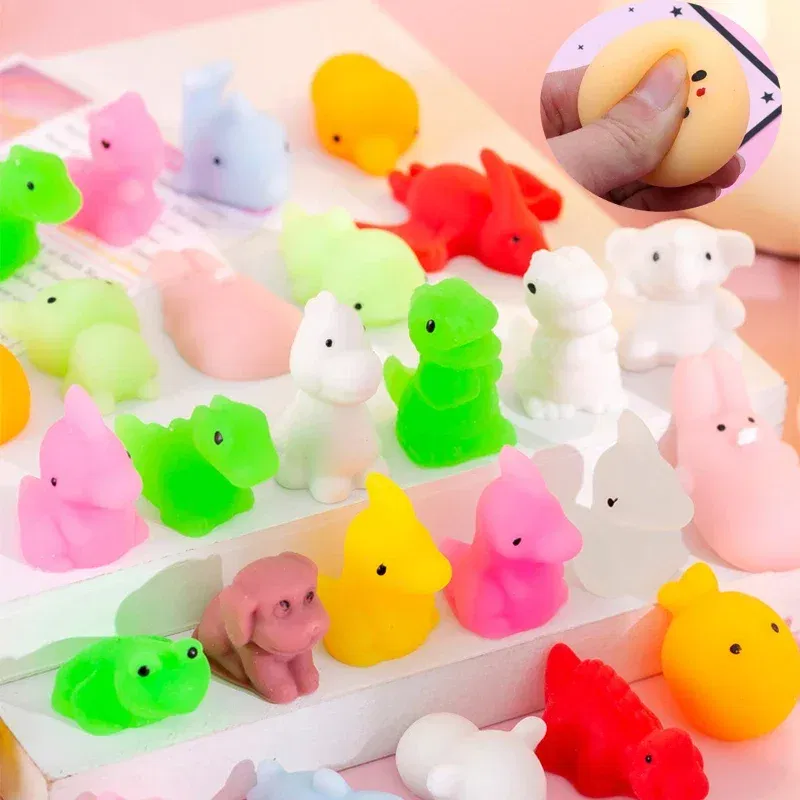 10Pc Kawaii Mochi Squishies Animal Squishy Toys Antistress Ball Squeeze for Kids Birthday Party Favors Pinata Fillers Goodie Bag