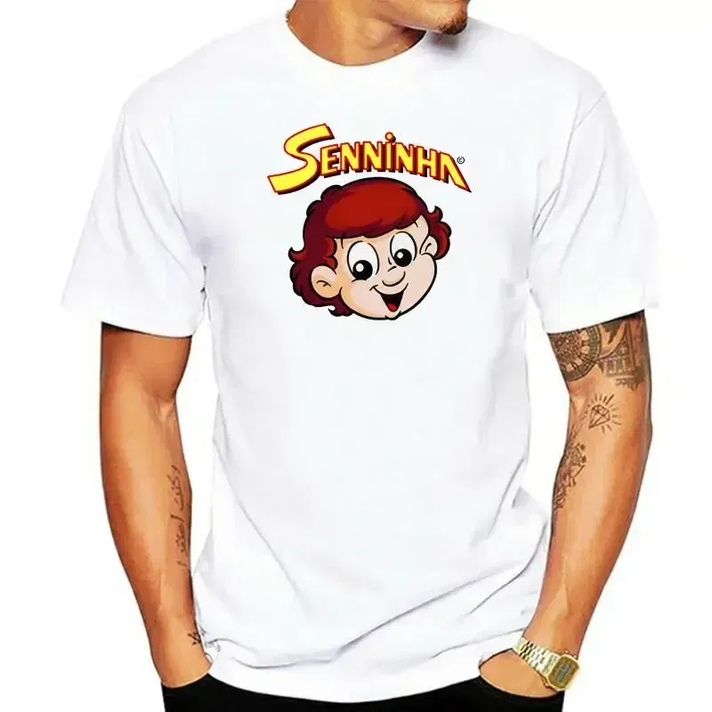 Color: Beige, Size: XL - ayrton senna senninha Short Sleeve Hip Hop Tee T-Shirt top tee Men T Shirt Cotton Print Shirts