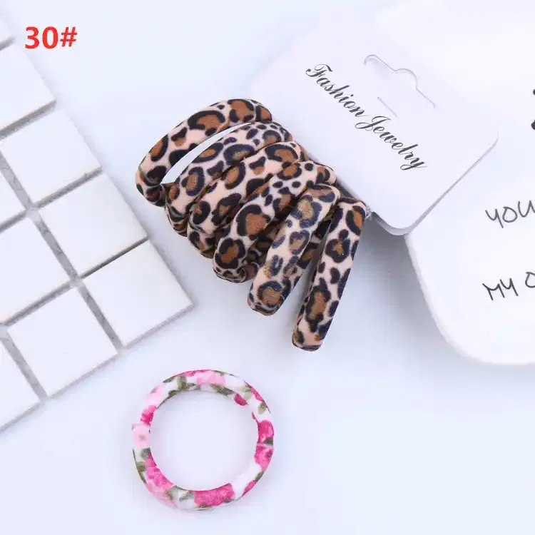 Color: Chocolate, Ships From: CHINA - 6PCS/Sett Cute Girls Elastic Hair Bands Scrunchies Ponytail Holder Rubber Bands Hair Ties Sweet Kids Hair Rope Hair Accessories