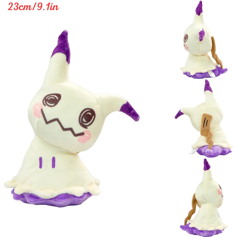 Color: black - Pokemon Shiny Mimikyu Cubone Butterfree Plush Toys Anime Caterpie Shinx Charizard Stuffed Animal Peluche Dolls Birthday Gift Kid