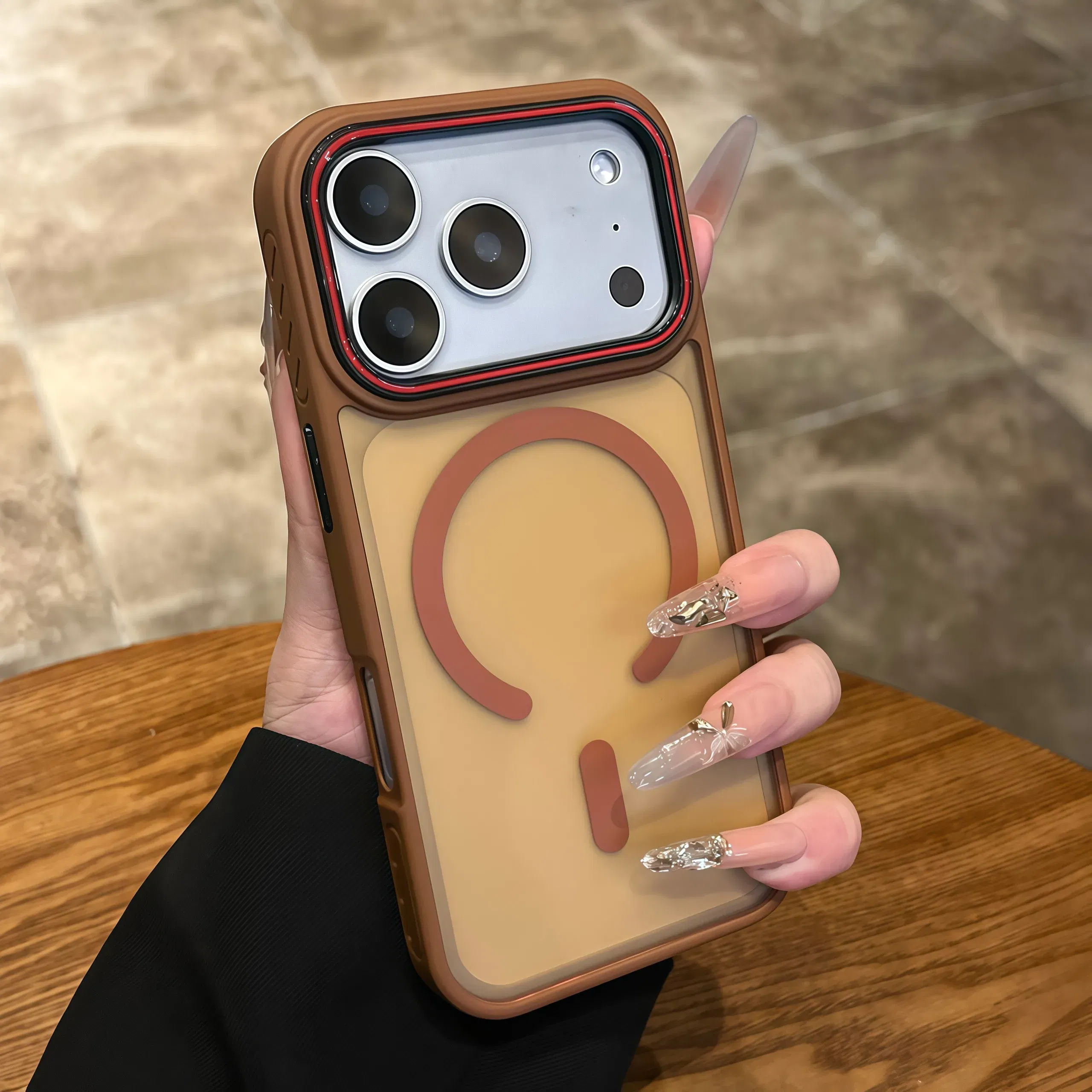 Color: PURPLE, Compatibility by Model: iPhone 14 Pro Max - Wireless Charging Matte Magnetic Case for iPhone 17 16 ProMax 15 14 Plus 13 12 11 17 Air Anti Fall Bumper Translucent TPU Cover