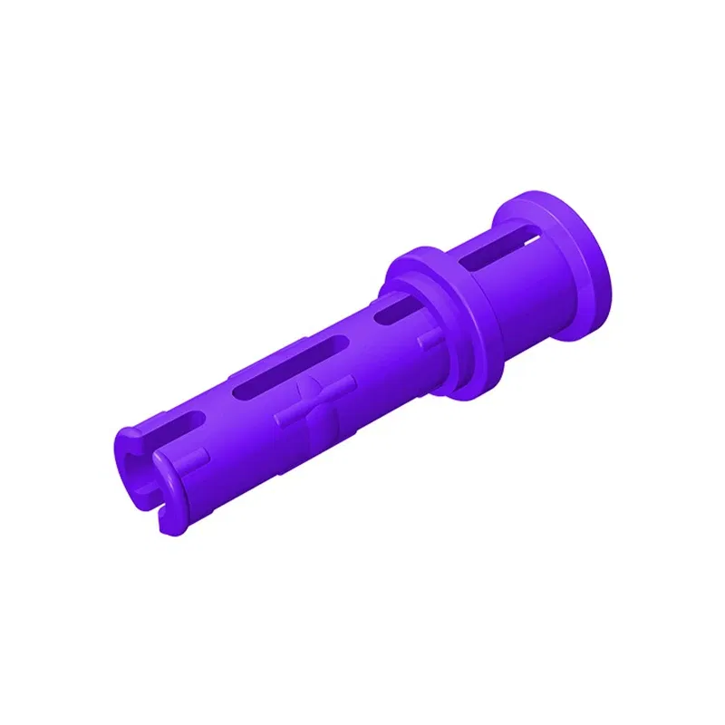 Color: Dark Orange - Gobricks 10PCS Bricks Technical Pin 3L with Friction Ridges Lengthwise and Stop Bush Compatible With 32054 Assembles Block