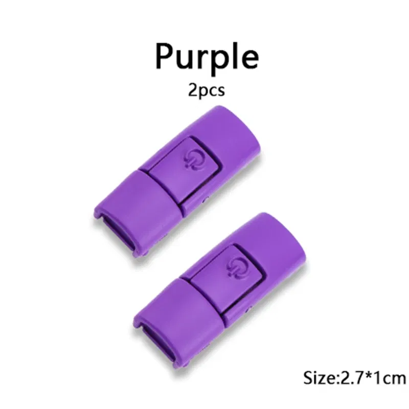 Color: Ivory - Switches Colorful Metal Buckle No Tie Shoe Laces Press Lock Shoelaces Without Ties Elastic Flat Shoelace Sneaker Kids Adult