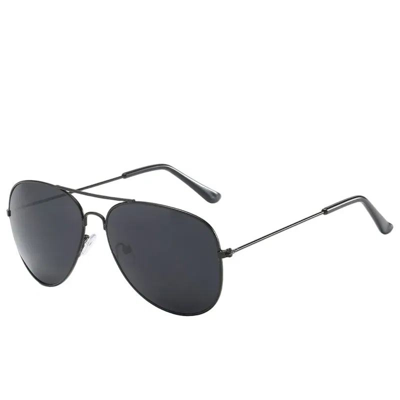 Lenses Color: Light purple, Frame Color: Red - Classic Retro Pilot Polarized Sunglasses Men Luxury Metal Black Aviation Sun Glasses Male Fashion Driving Vacation Shades UV400