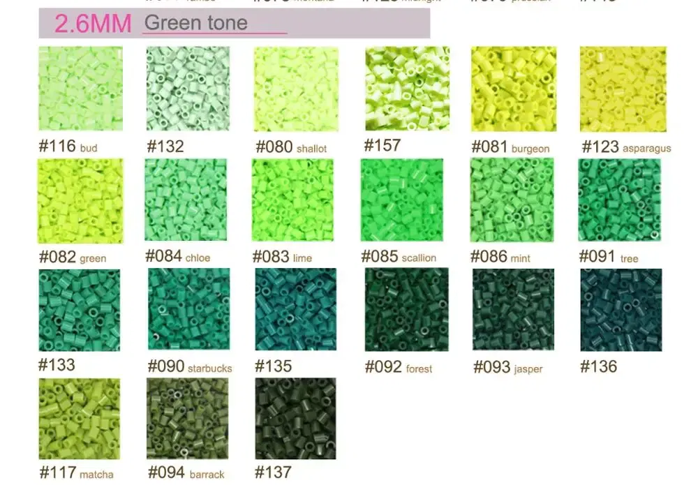 Color: GRAY - 2.6mm Mini Beads 1000PCS Fuse Beads for Kids Gift Hama Beads Diy Puzzles Iron Beads High Quality