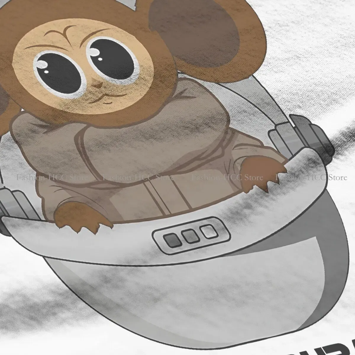 Color: WHITE, Size: S - Baby Newest Polyester TShirts Cheburashka Che Burashka Gena Russian Cartoon Female Style Streetwear T Shirt O Neck