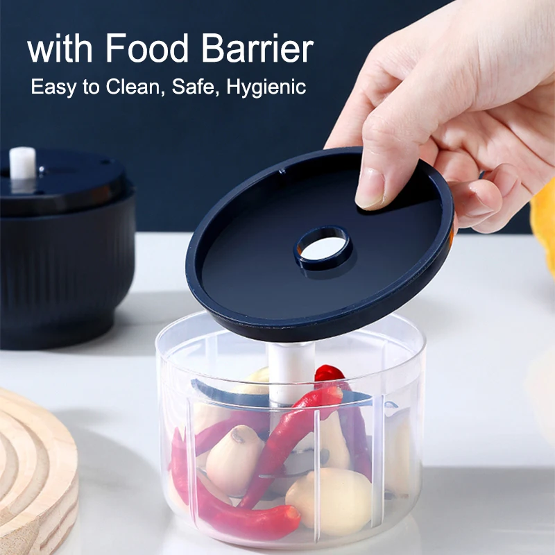 Color: Blue - 250ML Mini Wireless USB Rechargeable Electric Vegetable Chopper Garlic Crusher Food Chopper for Kitchen Gadgets for Garlic