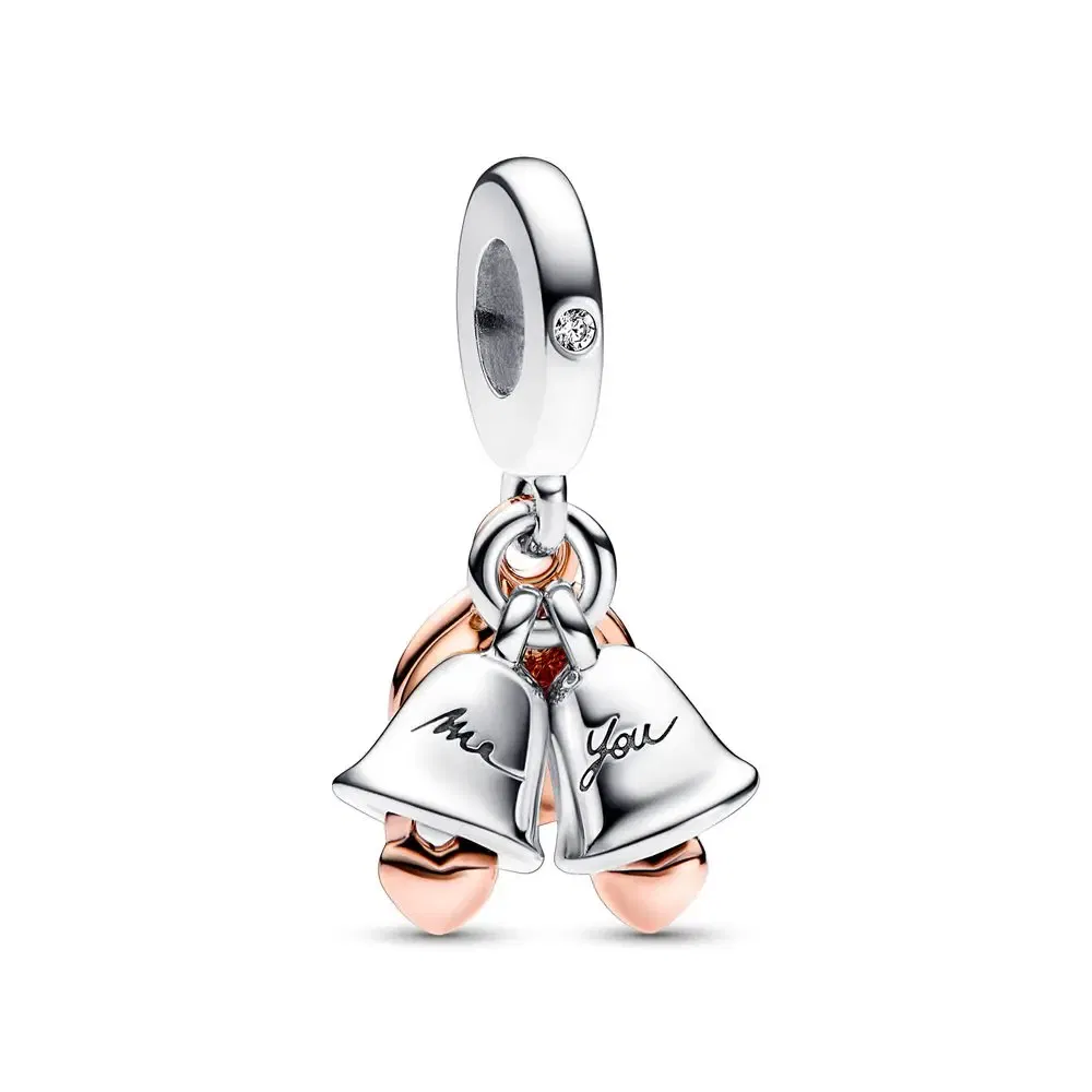 Gem Color: Orange - Pure Silver 925 Christmas Charm Fit DIY Pandora Bracelet Christmas Gift