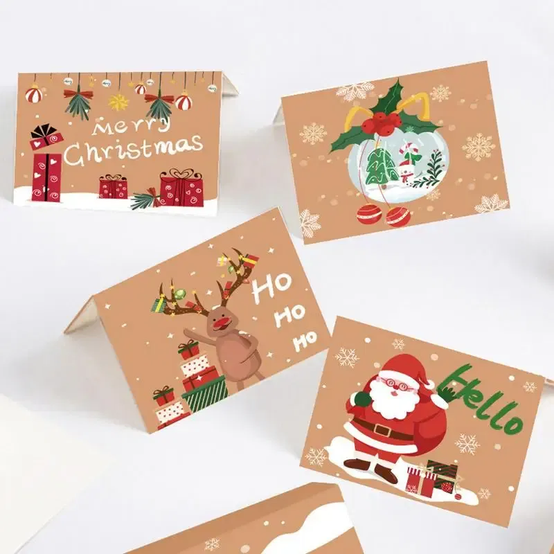 Color: Red, Ships From: CHINA - Christmas Greeting Cards Christmas Cards Greeting Card Card Gifts With White Envelopes & Stickers Christmas Paper Note Cards For