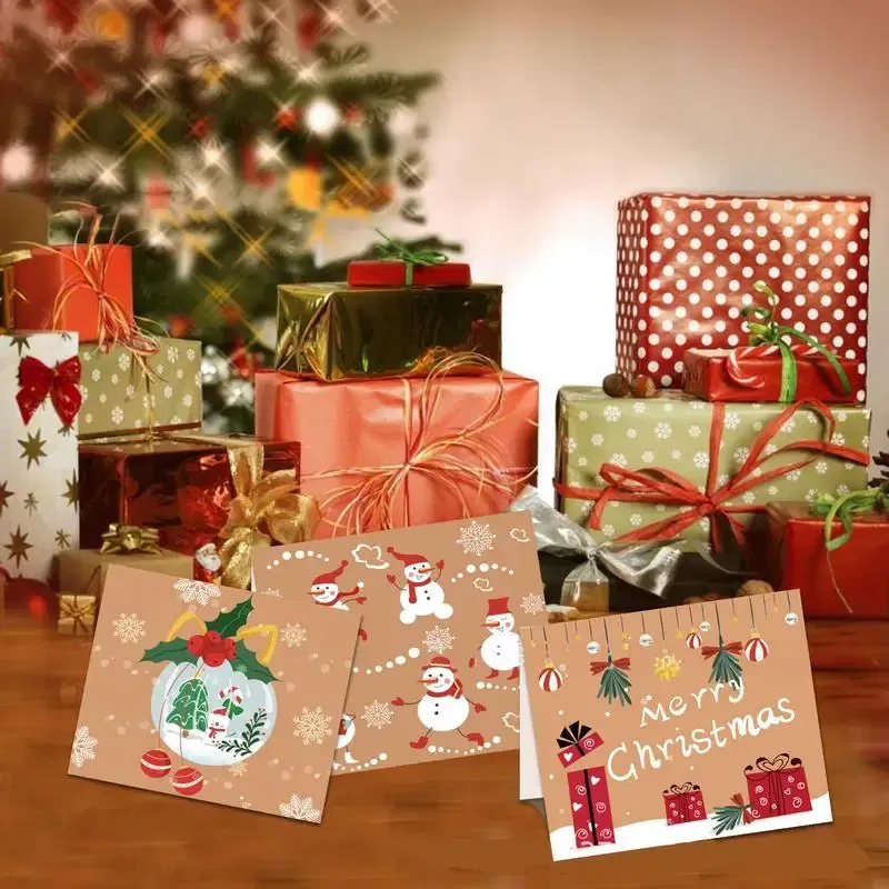 Color: Red, Ships From: CHINA - Christmas Greeting Cards Christmas Cards Greeting Card Card Gifts With White Envelopes & Stickers Christmas Paper Note Cards For