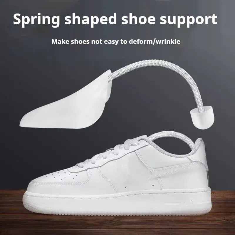 Color: Gold - 1Pair Spring-loaded qualitative shoe stretcher Anti-deformation Inner support Shoes expander Shaping Anti Wrinkle Shoe Lasts