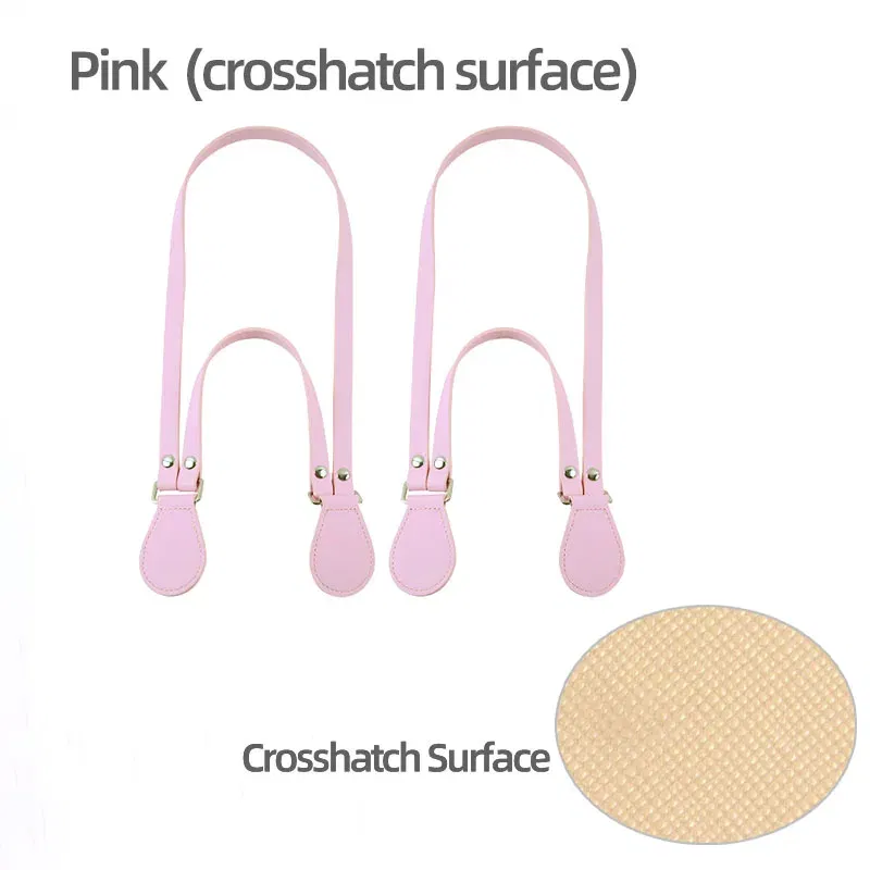 Color: Light Pink - New O bag Multifunctional Strap handles For obag Girl Women Hand Shoulder straps long short belts Handbags accessories