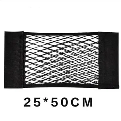 Color Name: Blue - For Volkswagen VW Golf 4 5 6 7 GTI R Tiguan Jetta MK4 MK5 MK6 Car Back Rear Mesh Trunk Seat Elastic String Net Magic Sticker